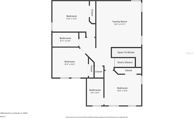 14025 Hench Ln, Orlando, FL 32827 - view of floor plan / room layout