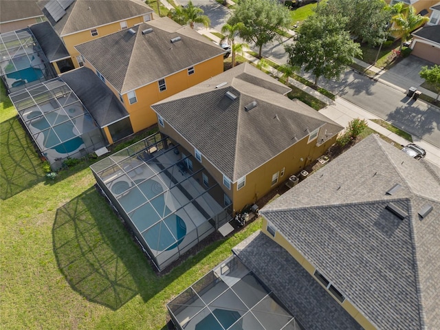 bird's eye view featuring a residential view