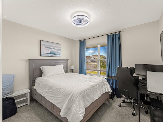 bedroom with carpet floors