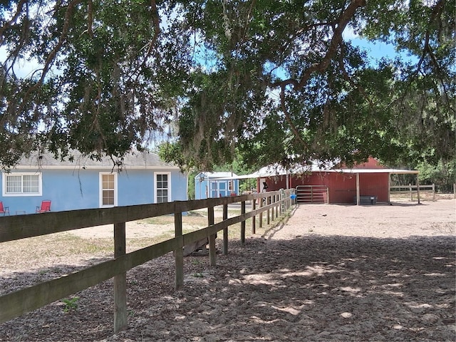 exterior space with an outdoor structure and an exterior structure