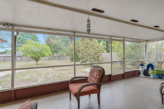 sunroom / solarium featuring plenty of natural light