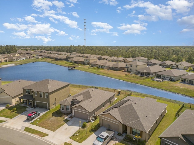 4601 Talbot Blvd, Cocoa, FL 32926 - bird's eye view with a water view and a residential view