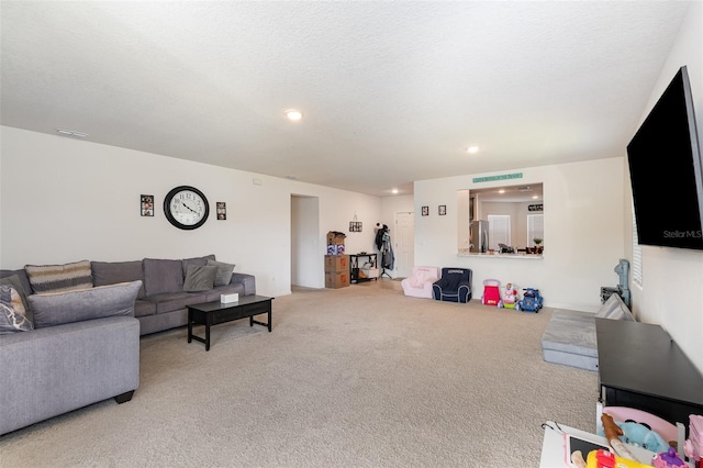 4601 Talbot Blvd, Cocoa, FL 32926 - living room featuring recessed lighting and light carpet