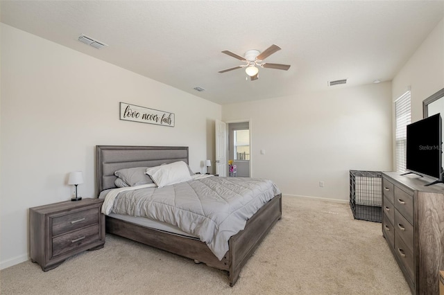 4601 Talbot Blvd, Cocoa, FL 32926 - bedroom with visible vents, baseboards, and light colored carpet