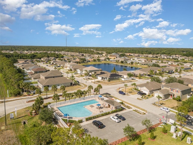 4601 Talbot Blvd, Cocoa, FL 32926 - drone / aerial view featuring a water view and a residential view