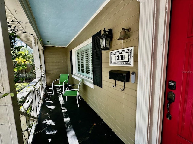 balcony with a porch