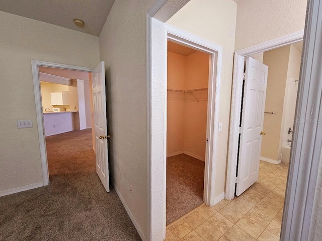 3577 Conroy Rd Unit 331, Orlando, FL 32839 - hallway with light colored carpet and baseboards
