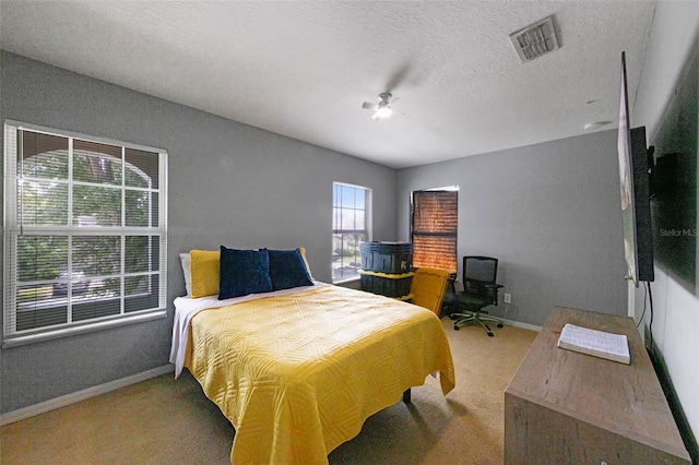 2806 Polson Dr, Kissimmee, FL 34758 - bedroom with carpet floors, baseboards, and a textured ceiling