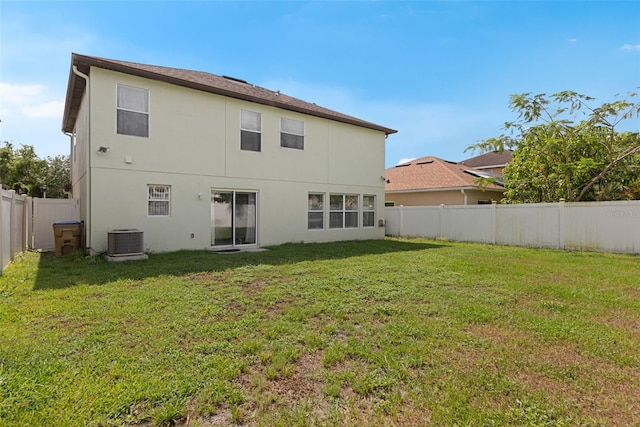 2806 Polson Dr, Kissimmee, FL 34758 - rear view of property with cooling unit and stucco siding