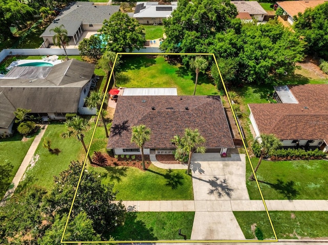 5162 Tellson Pl, Orlando, FL 32812 - birds eye view of property featuring a residential view