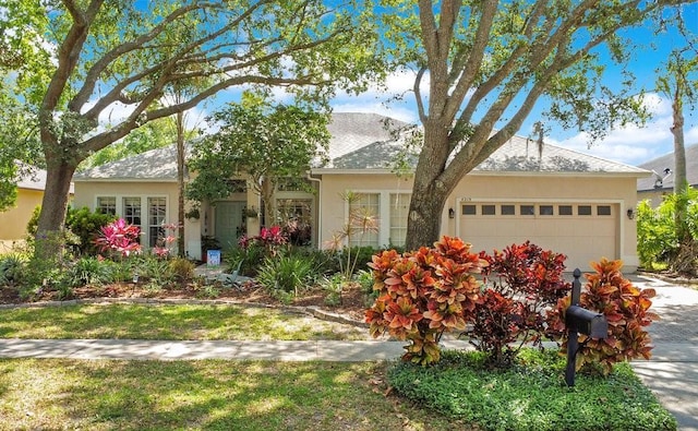 4219 Lillian Hall Ln, Orlando, FL 32812 - ranch-style home with a garage and stucco siding