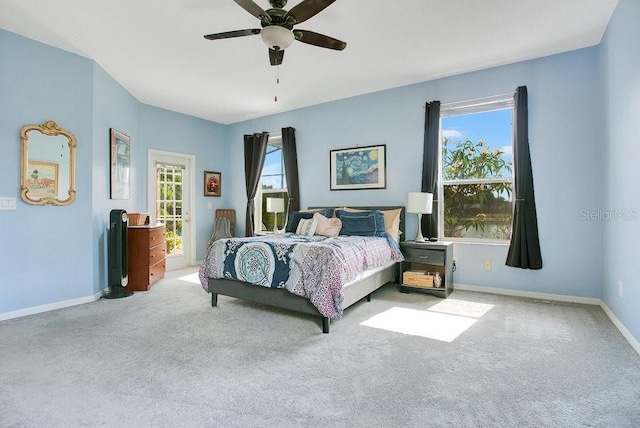 4219 Lillian Hall Ln, Orlando, FL 32812 - carpeted bedroom featuring baseboards and ceiling fan