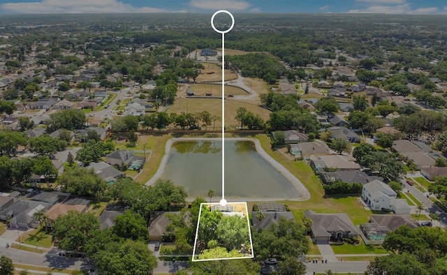 4219 Lillian Hall Ln, Orlando, FL 32812 - aerial view featuring a water view and a residential view