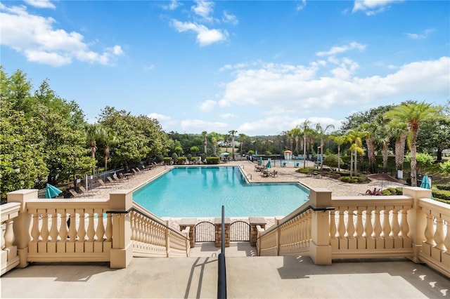 community pool featuring a patio