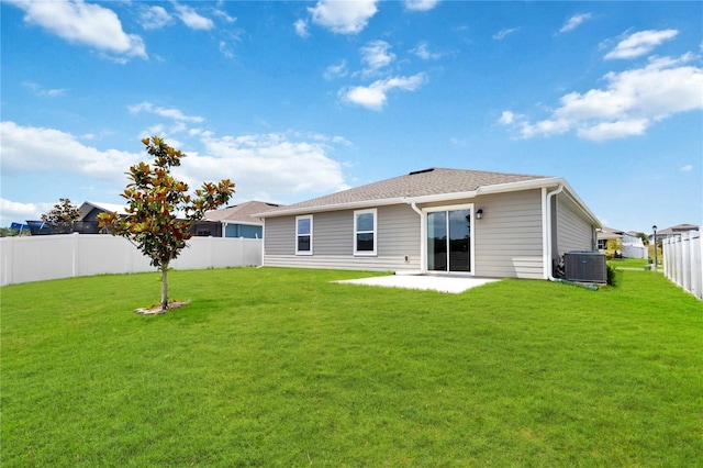 5347 Travertine St, Mount Dora, FL 32757 - back of property featuring cooling unit and a patio