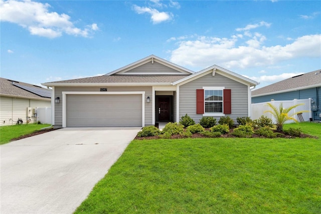 5347 Travertine St, Mount Dora, FL 32757 - ranch-style house with concrete driveway and an attached garage