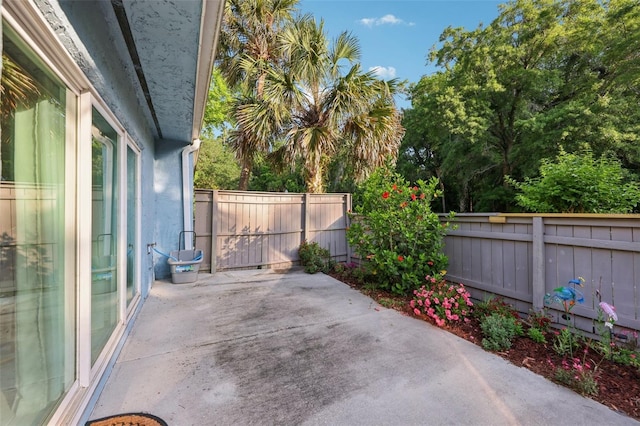 view of patio / terrace with fence