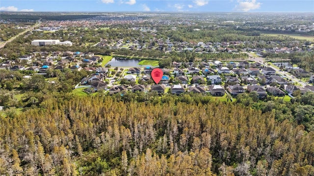 11818 Gilmerton Dr, Riverview, FL 33579 - aerial view with a water view and a residential view