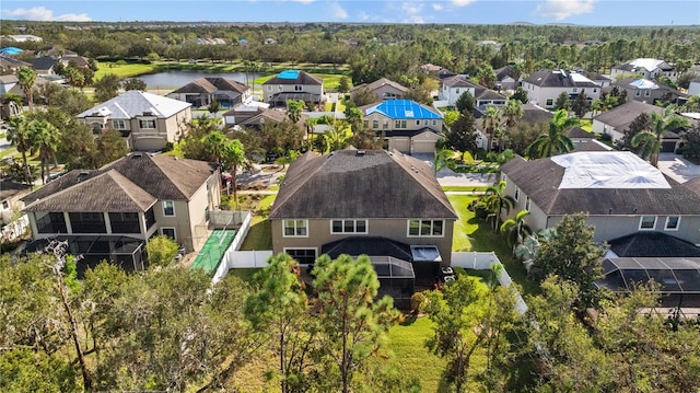 11818 Gilmerton Dr, Riverview, FL 33579 - drone / aerial view featuring a water view and a residential view