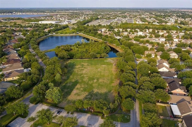 11818 Gilmerton Dr, Riverview, FL 33579 - birds eye view of property with a residential view and a water view