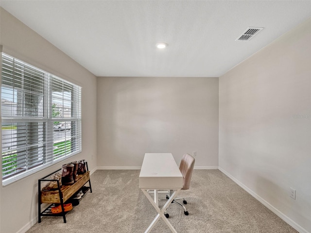 3033 Beau Loop, Tavares, FL 32778 - carpeted office space featuring visible vents, recessed lighting, and baseboards