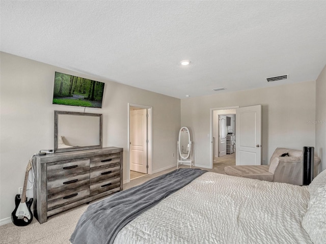 3033 Beau Loop, Tavares, FL 32778 - carpeted bedroom featuring a textured ceiling, baseboards, visible vents, and recessed lighting