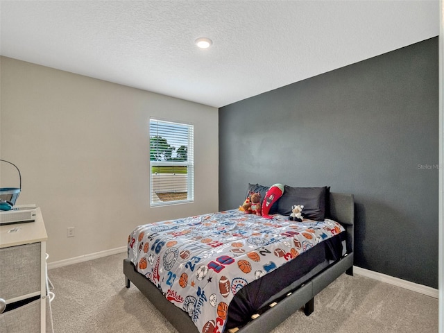 3033 Beau Loop, Tavares, FL 32778 - carpeted bedroom featuring a textured ceiling and baseboards