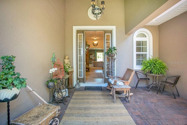 18108 Bellezza Dr, Orlando, FL 32820 - property entrance with stucco siding