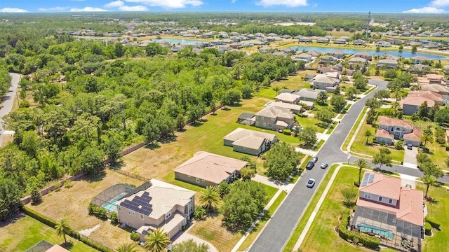 18108 Bellezza Dr, Orlando, FL 32820 - drone / aerial view featuring a water view and a residential view