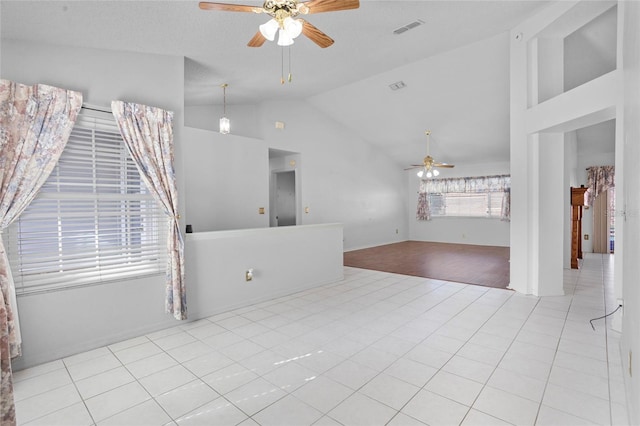 3137 Timucua Cir, Orlando, FL 32837 - empty room with ceiling fan and high vaulted ceiling