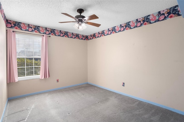 3137 Timucua Cir, Orlando, FL 32837 - carpeted spare room with a textured ceiling and ceiling fan