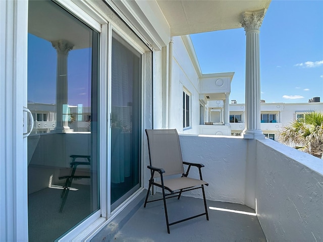 view of balcony
