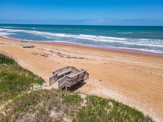 water view with a beach view