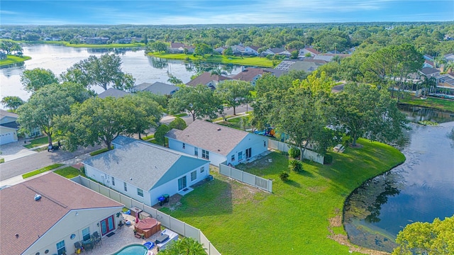 13434 Mallard Cove Blvd, Orlando, FL 32837 - aerial perspective of suburban area with a nearby body of water