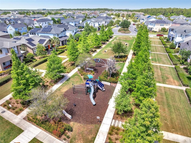 bird's eye view featuring a residential view