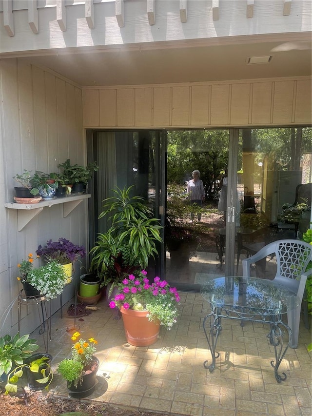 exterior space with a patio
