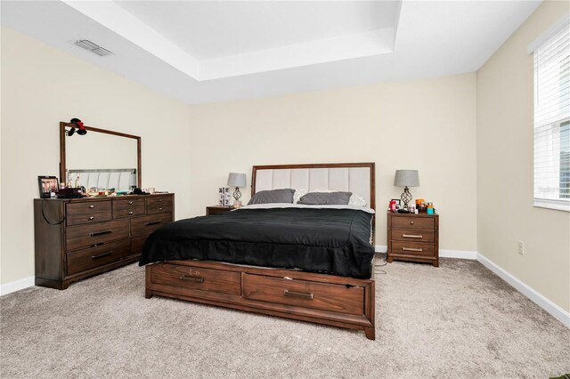 2919 Verse St, Kissimmee, FL 34746 - bedroom featuring visible vents, a raised ceiling, carpet, and baseboards