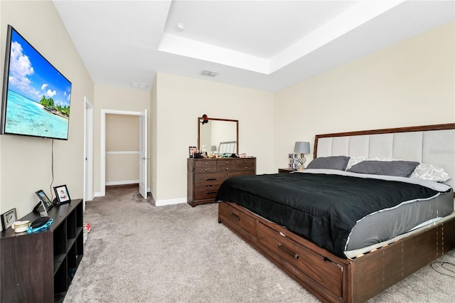 2919 Verse St, Kissimmee, FL 34746 - bedroom with carpet flooring, baseboards, visible vents, and a tray ceiling