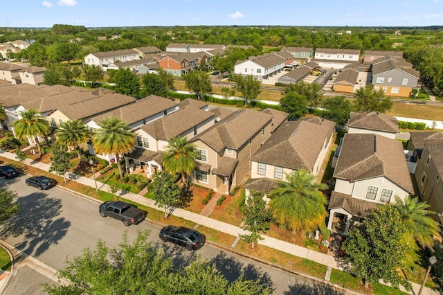 aerial view of residential area
