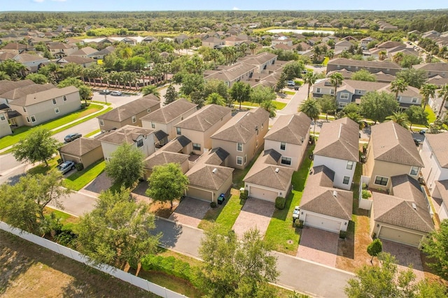 aerial view of residential area