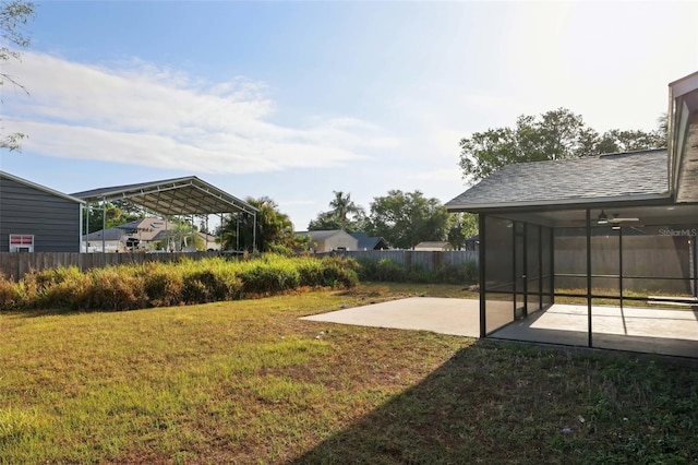 4510 Bonanza St, Cocoa, FL 32927 - view of yard with a patio and fence