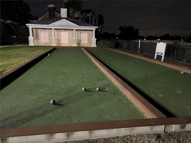 exterior space featuring fence