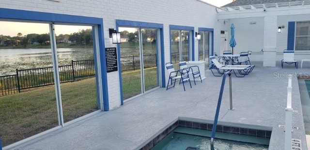 3700 Plantation Blvd, Leesburg, FL 34748 - exterior space featuring a water view and fence