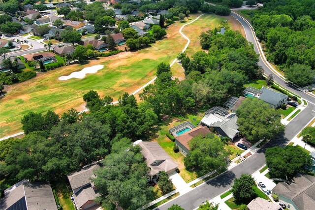 drone / aerial view with a residential view
