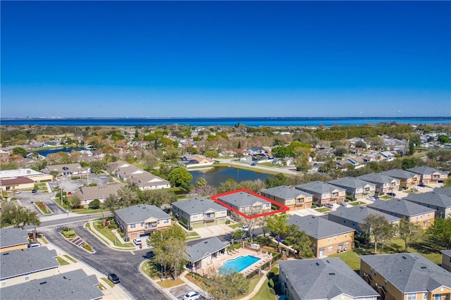 3917 Pemberly Pines Cir, Saint Cloud, FL 34769 - bird's eye view with a water view and a residential view