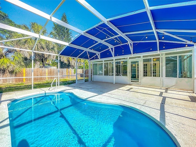 2631 Mcdonald Ter, Mount Dora, FL 32757 - view of pool featuring fence, a fenced in pool, a patio, and a lanai