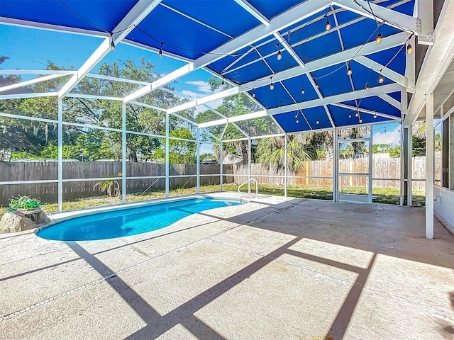 2631 Mcdonald Ter, Mount Dora, FL 32757 - view of swimming pool featuring a fenced in pool, a fenced backyard, and a patio area