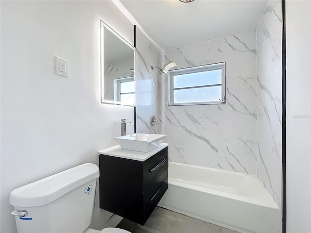 22131 Bahama Ave, Port Charlotte, FL 33952 - full bathroom featuring toilet,  shower combination, and vanity