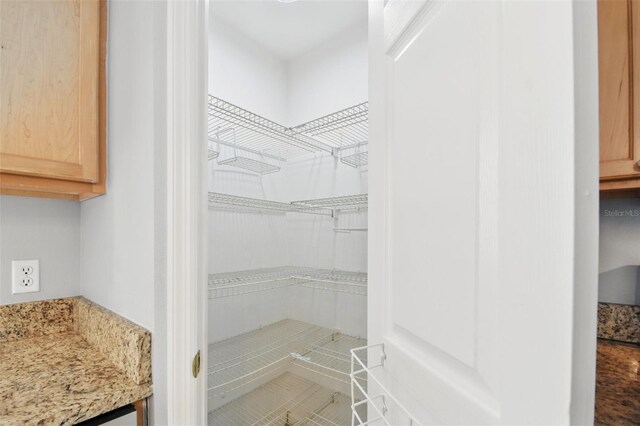 view of storage area