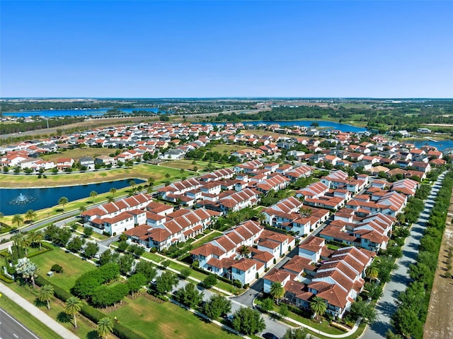 8848 Bismarck Palm Dr, Winter Garden, FL 34787 - drone / aerial view with a water view and a residential view